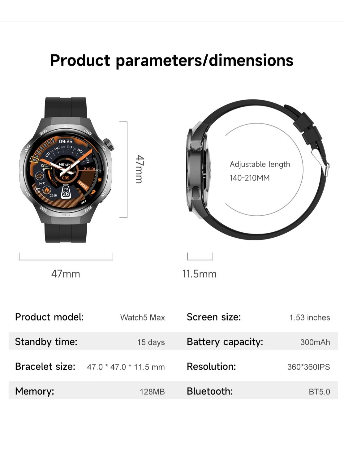 RT-Watch 5 Pro - 1.53 in