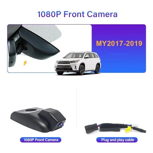 Dash Cam - for Toyota Highlander XU50 XU70 2018-2024 Night Vision 1K Front