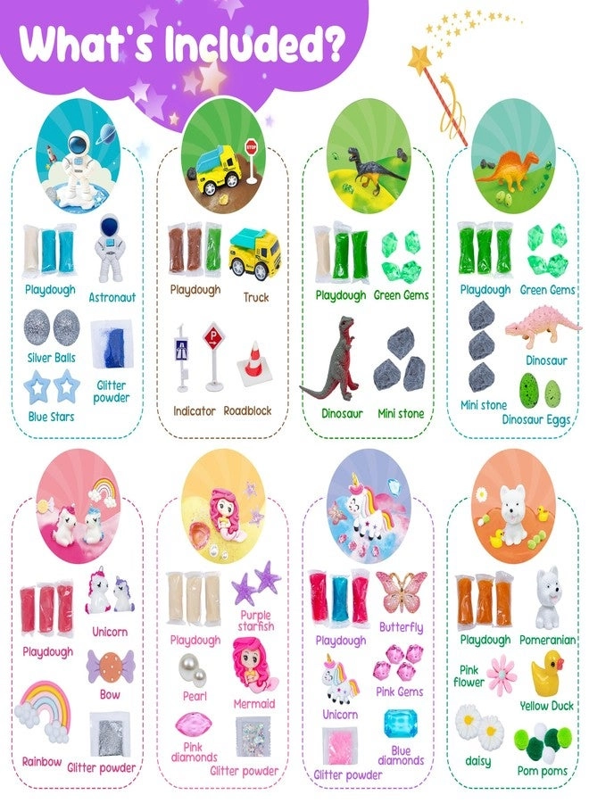 Play Dough Jars - 8-Pack