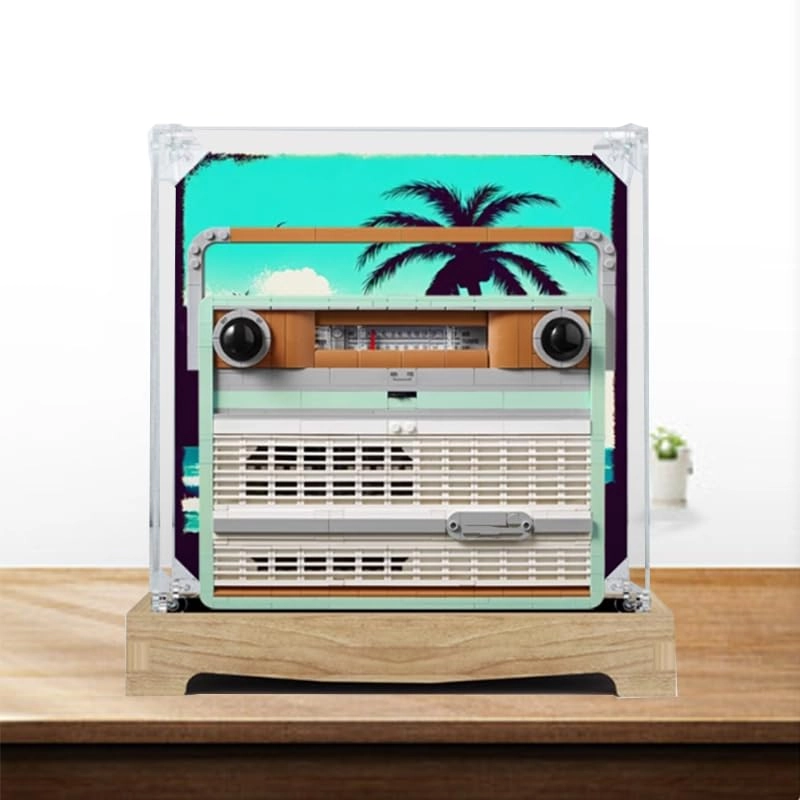 Acrylic Display Case (10334) - 25x15x30cm Wood Bottom