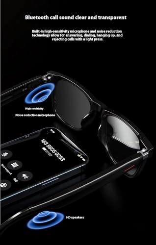 Bluetooth Smart Glasses - 55mm Blue Light Blocking Glasses