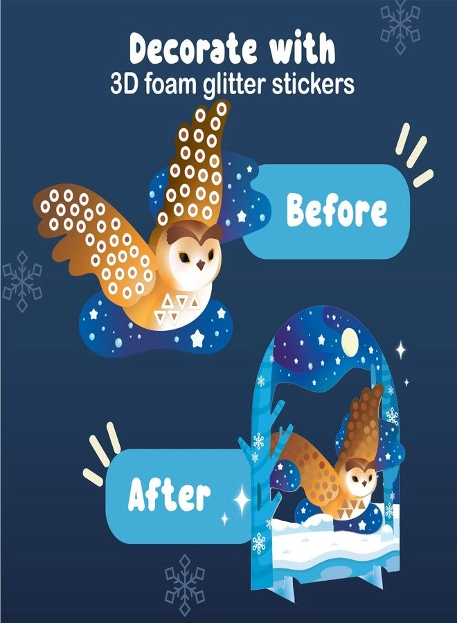 Foam Sticker Mosaic Art - Winter Animals 750+