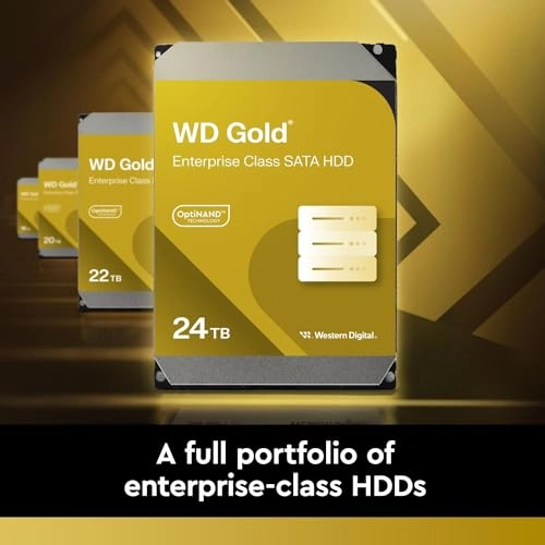 WD Gold 3.5" 7200rpm 512MB SATA 6Gb/s (WD221KRYZ) - 22TB