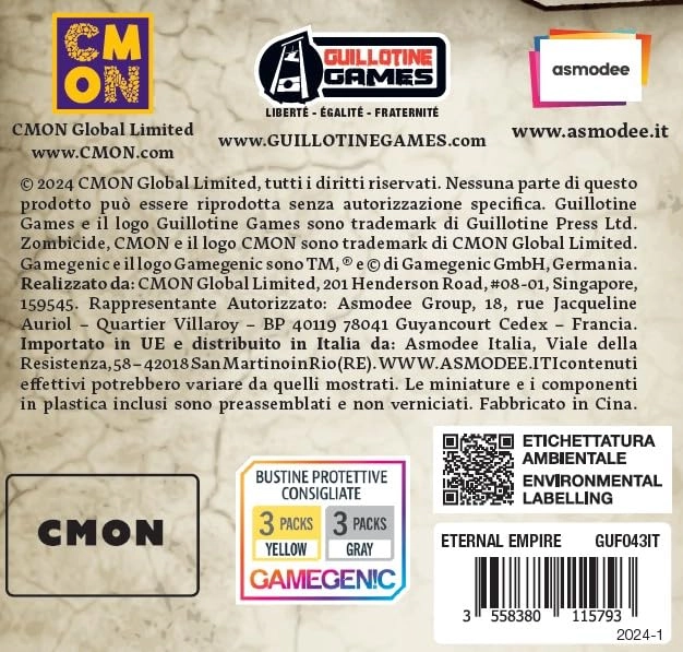 Zombicide White Death: Eternal Empire (Italian)