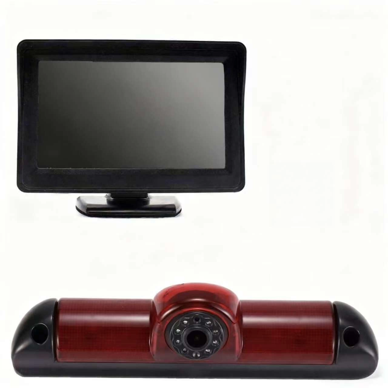 Reversing Camera + LCD Colour Display Monitor - Night vision AHD video signal or CVBS signal 1280 x 720 pixels