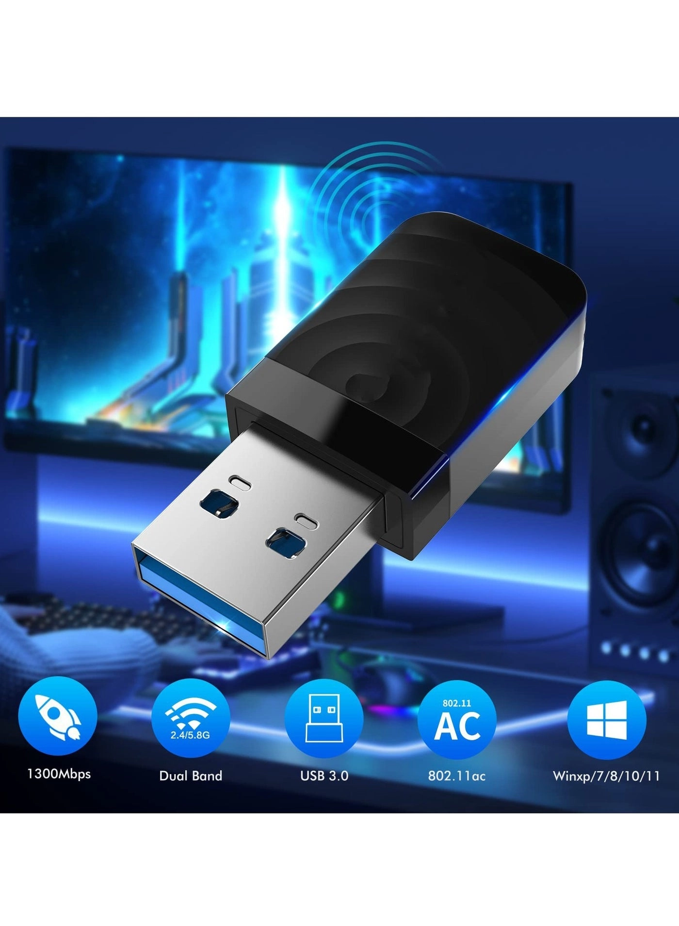 USB WiFi Adapter - 2.4GHz/5GHz