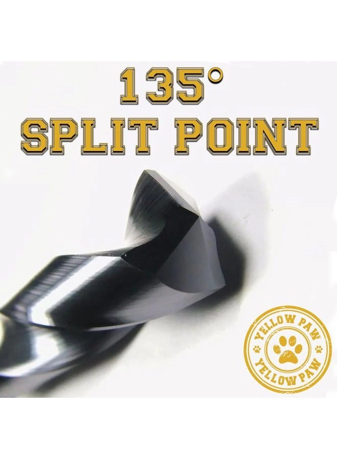1/4 Inch Drill Bit - M35 Cobalt Titanium Aluminum Nitrite 3 Pack