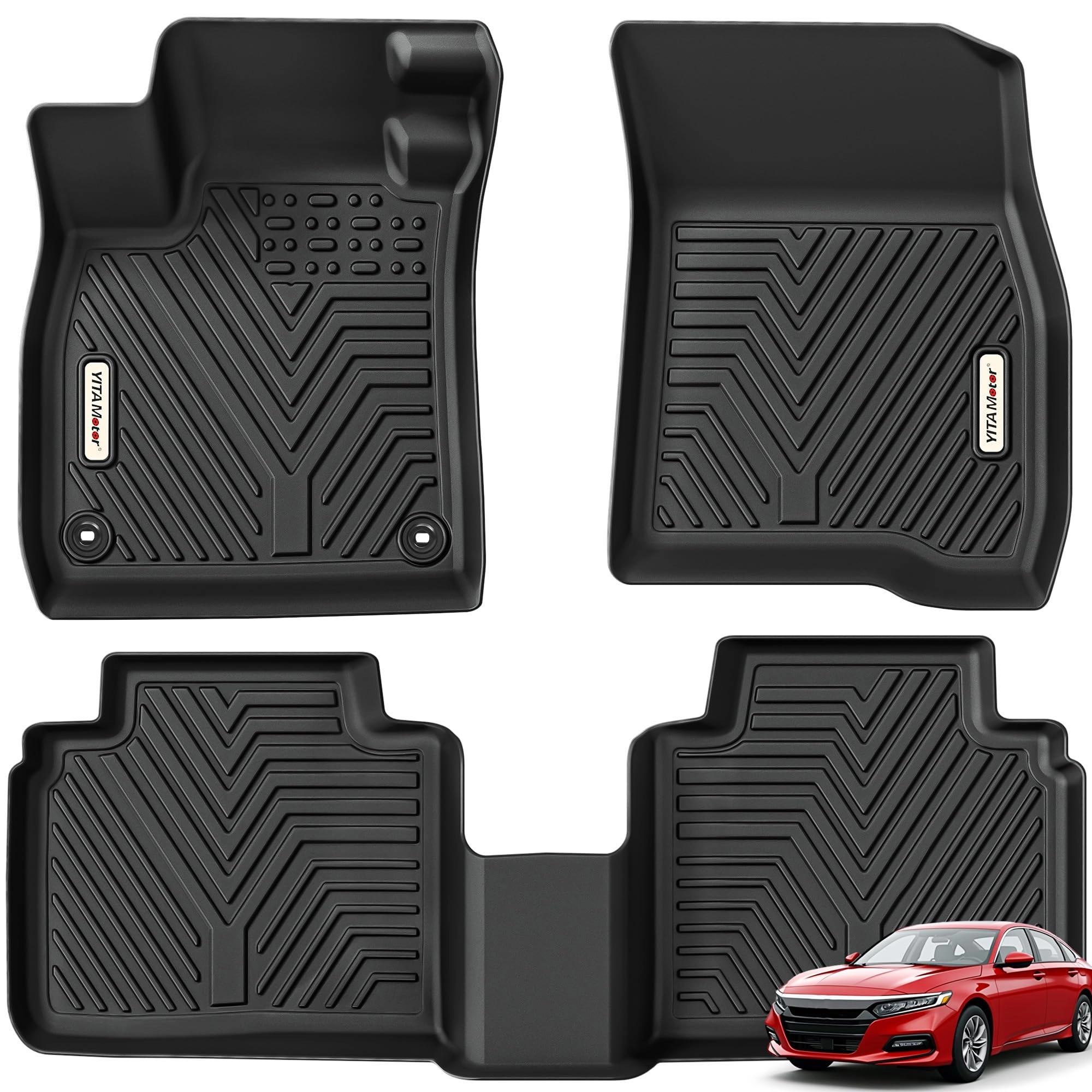 Floor Mats & Trunk Mat - Honda Accord 2026 2025 2024 2023 1st, 2nd Row and Cargo Liners