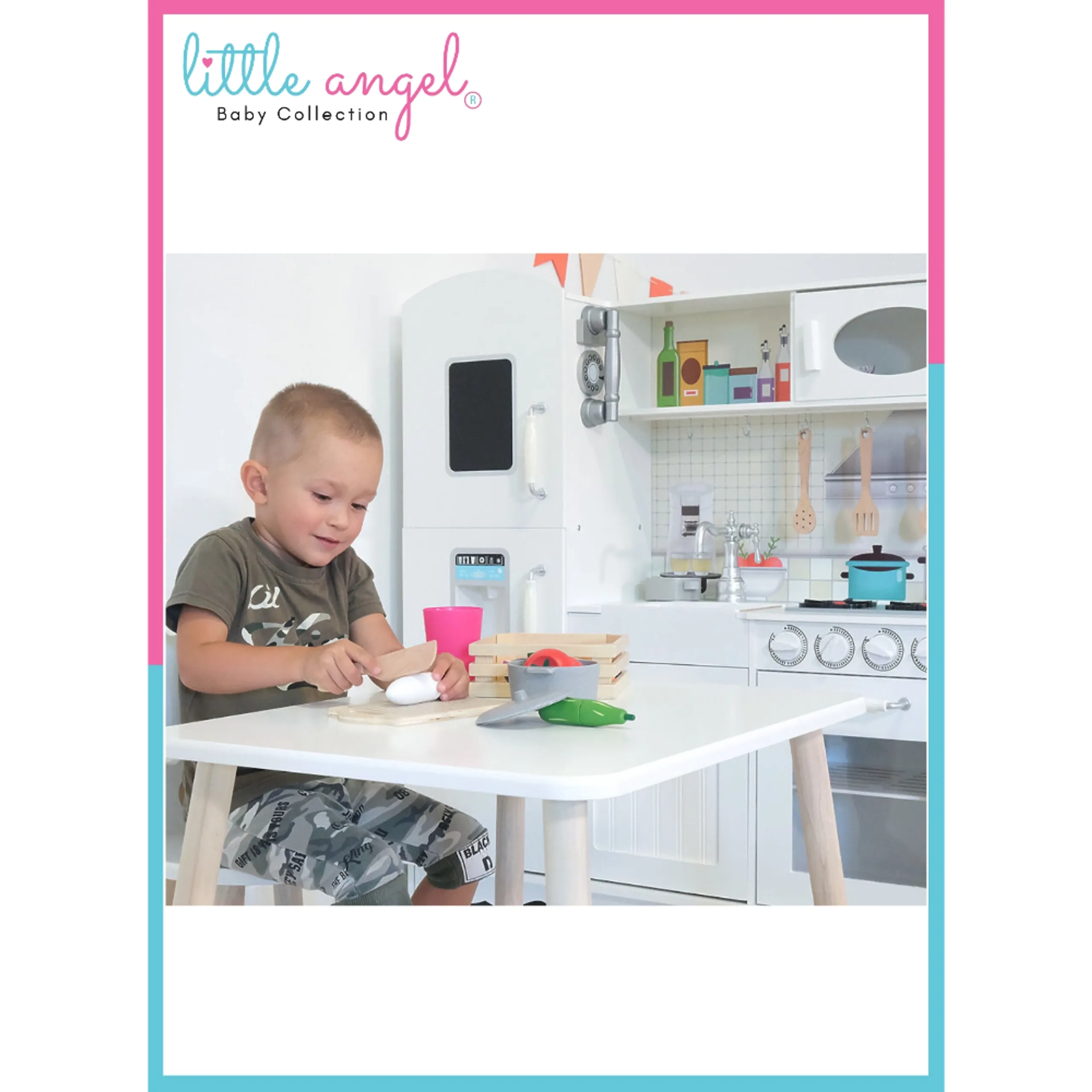 Wooden Kitchen Set - Montessori (GF-W10C409)