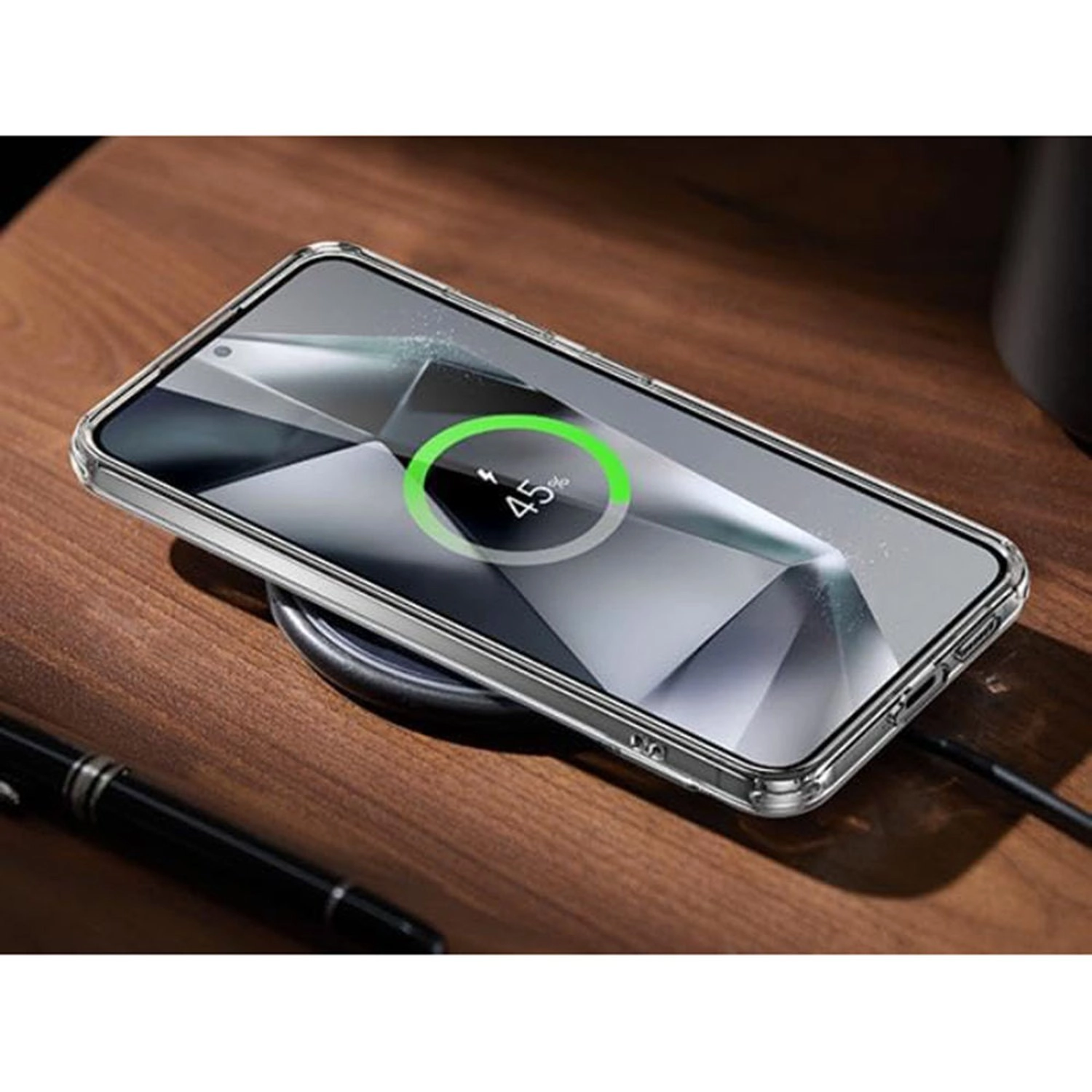 Metal Kickstand Case Clear Case for Galaxy S24