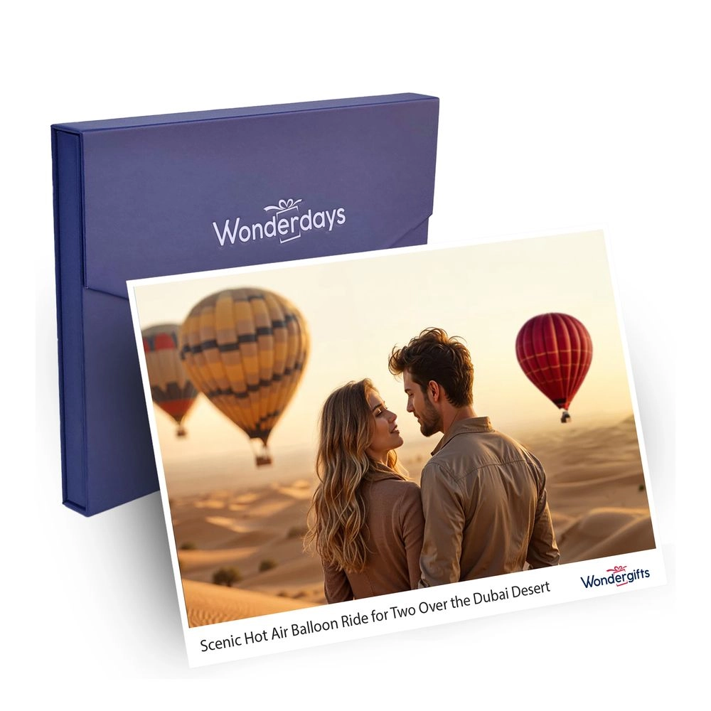 WONDERGIFTS Hot Air Balloon Flight Gift Box - Two for One Over the Desert