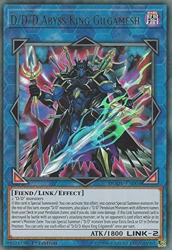 Yu-Gi-Oh! D/D/D Abyss King Gilgamesh DUOV-EN004 - 1pcs