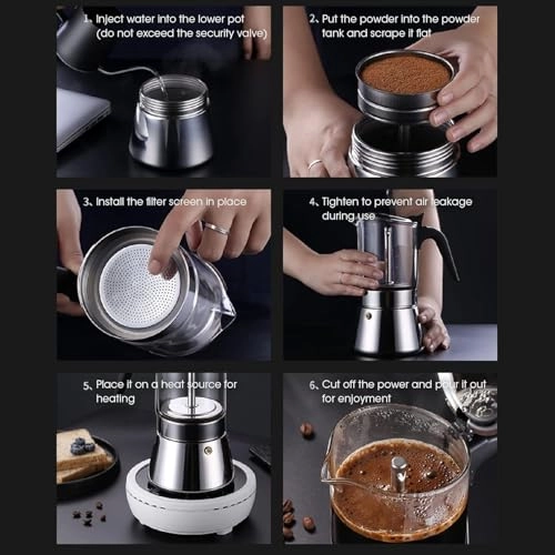 Moka Pot - Visible Pot Body Stovetop