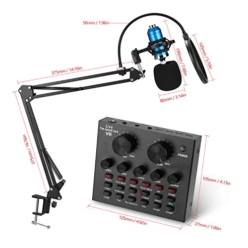 Multifunctional Suspension Wired Microphone