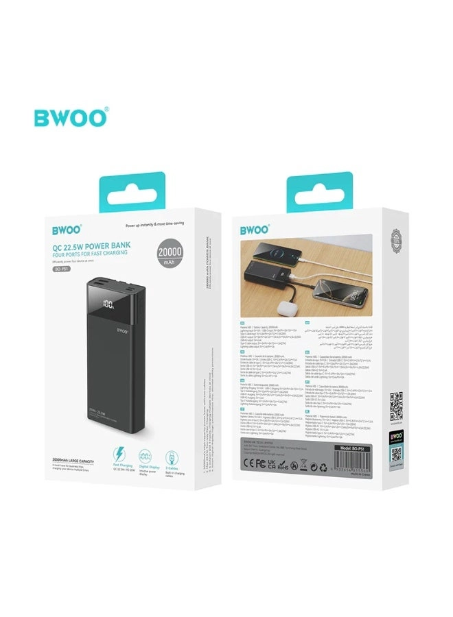 BO-P51 - 20000mAh 22.5W 4 Port