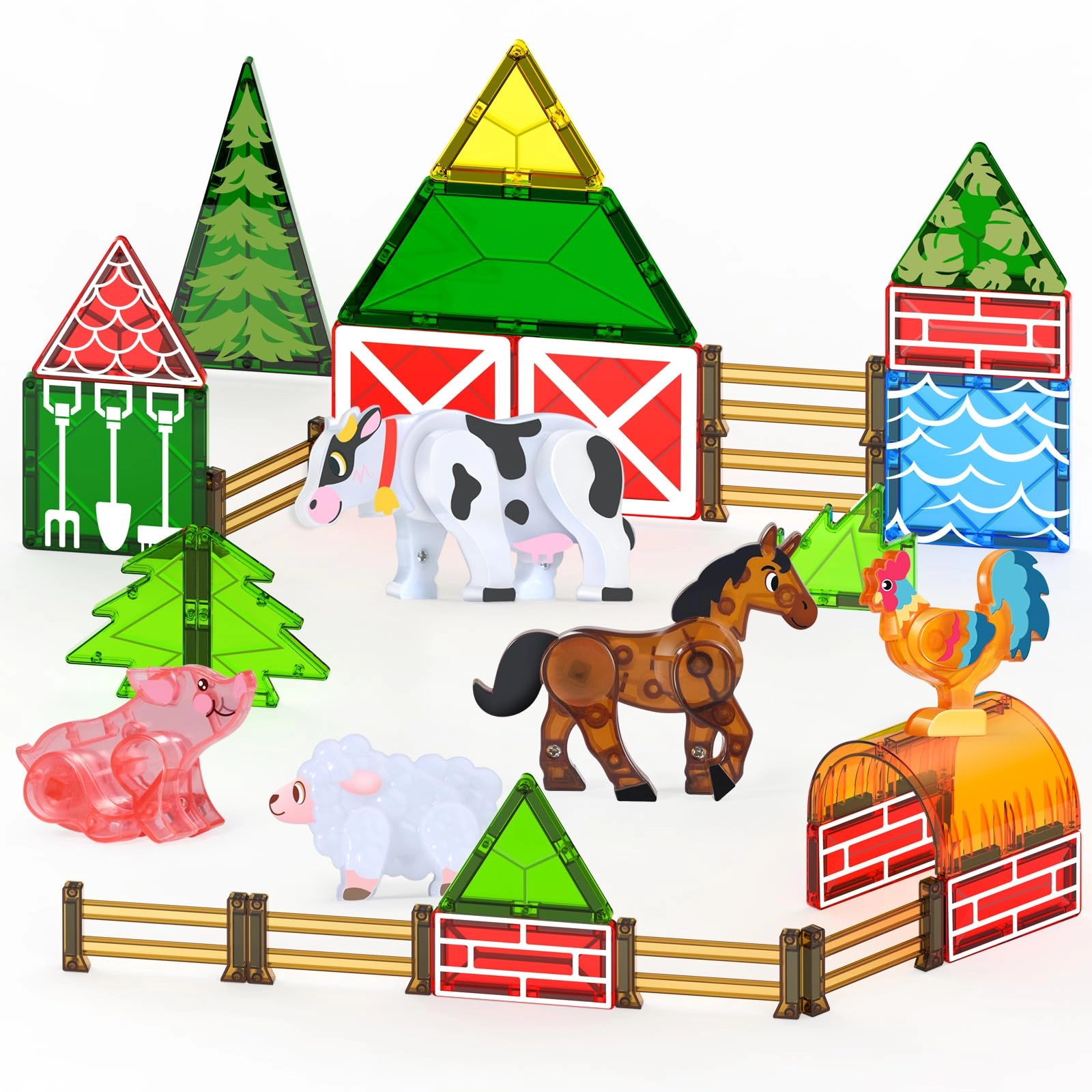 Oriate Magnetic Farm Animals - 30 pieces