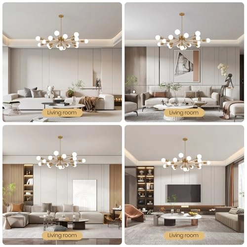 Sputnik Pendant Chandelier - Dimmable