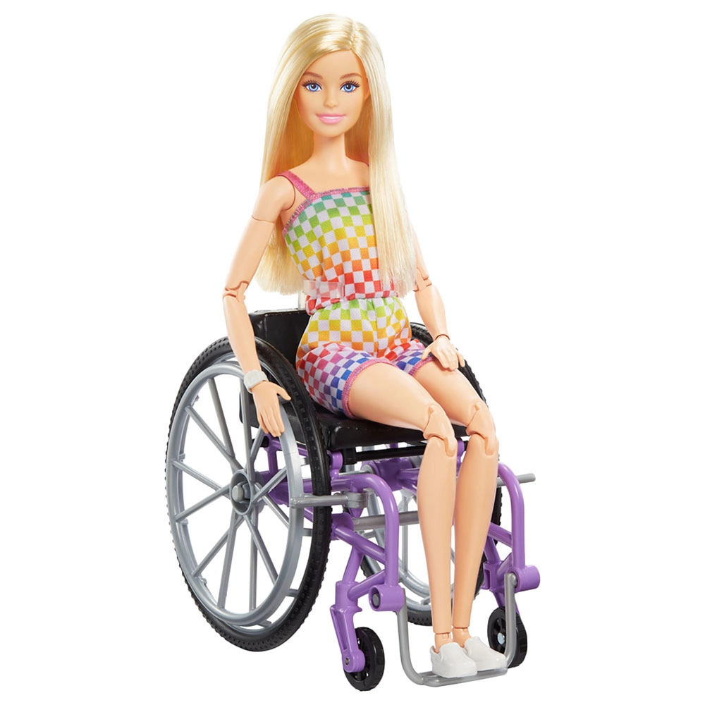 Barbie Fashionistas - Straight Blonde Hair Wheelchair Ages 3+