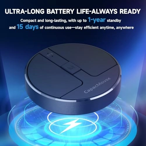 Sleek Mini Round Mouse - 2.4G Bluetooth USB