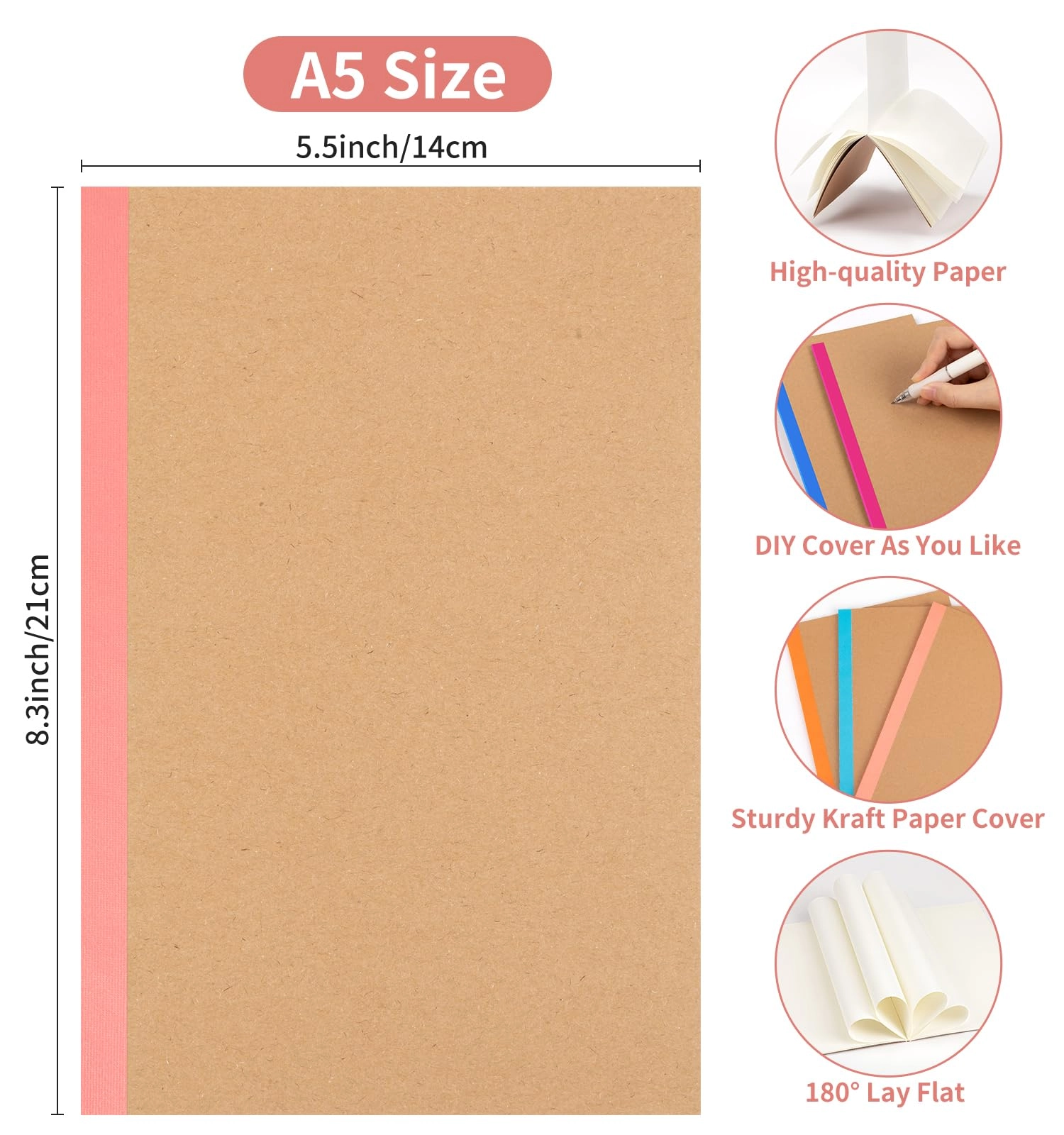 Composition Notebook A5 - Blank 60 Pages