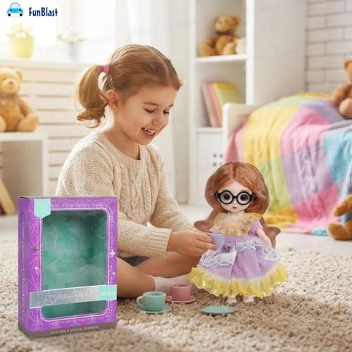 Fashion Doll - Long Hair Glasses Korean Ages 3+