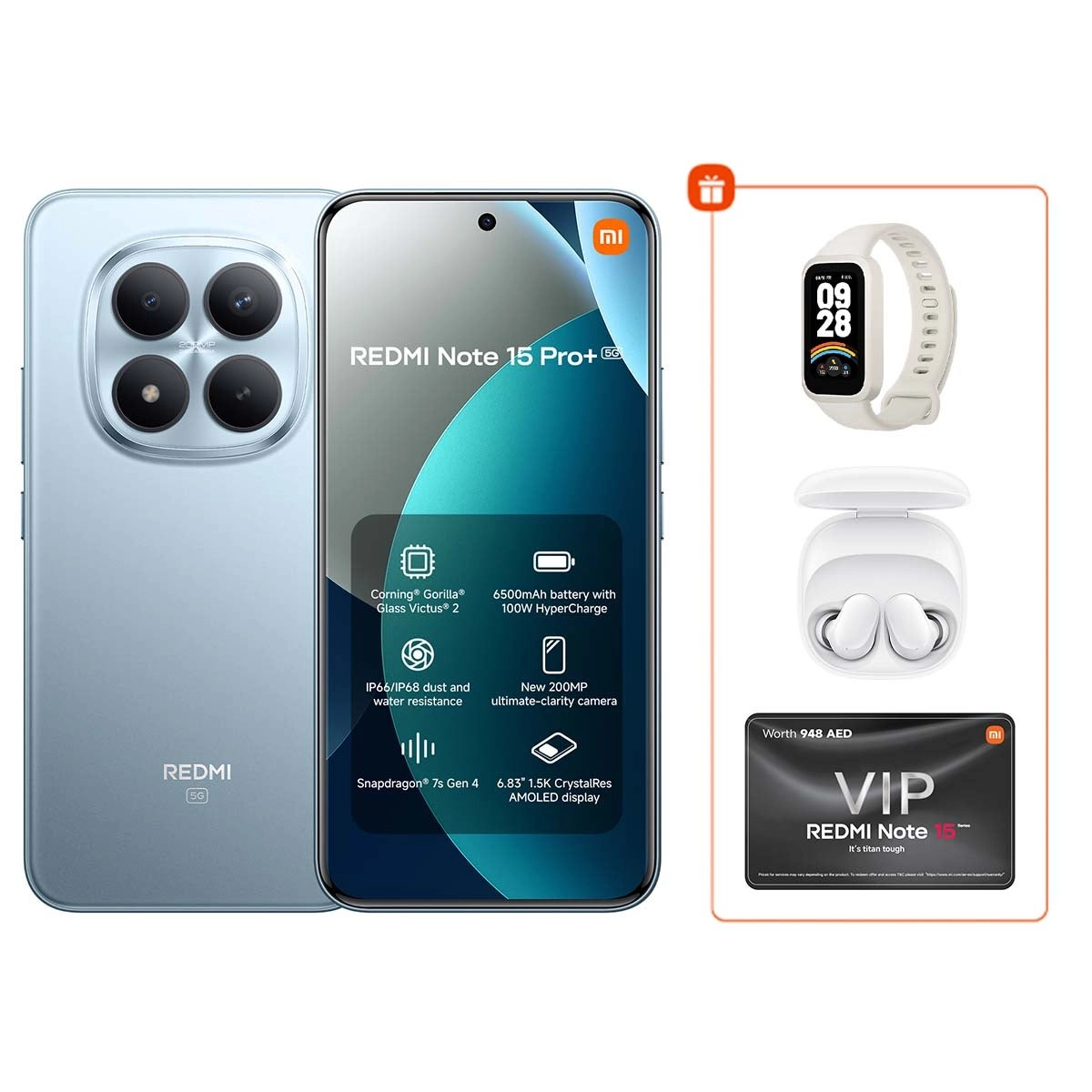 Xiaomi Note 15 Pro+ - 12GB 256GB + Smart Band 9 active + Buds 6 Play