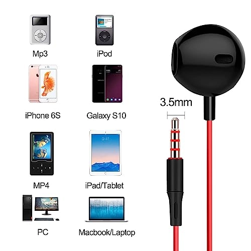 Half in Ear Headphones Wired Earbud