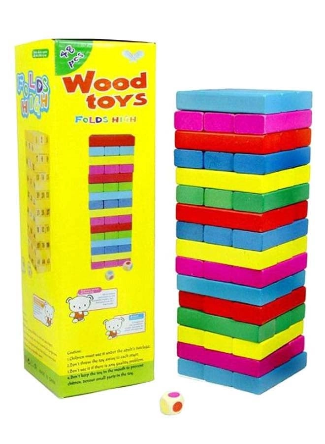Wood Toys Cascading Block Board Game - 3 years+