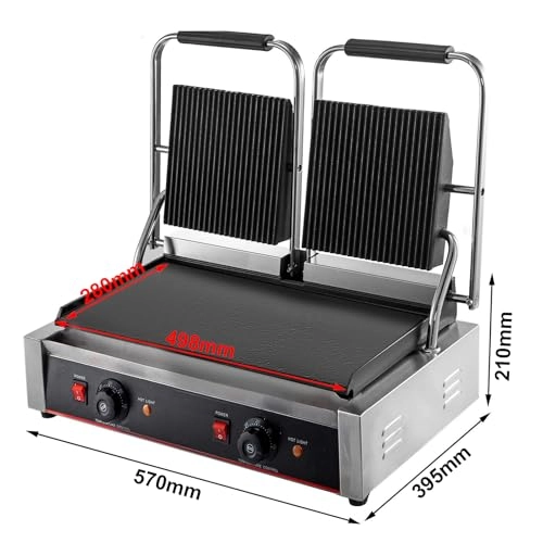 Commercial Panini Press Grill - 490x280mm
