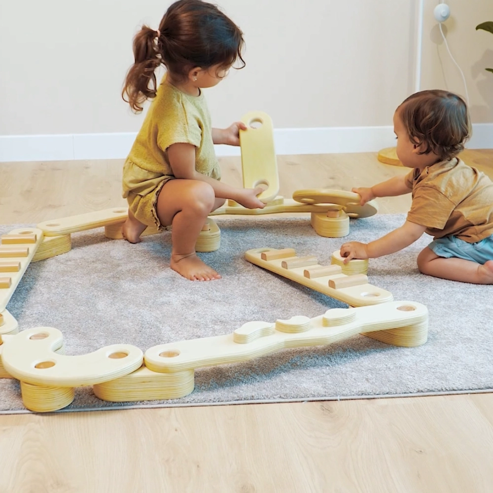 Pikler Collection Wooden Balance Beam - Suitable for 1 to 6 years Beech plywood