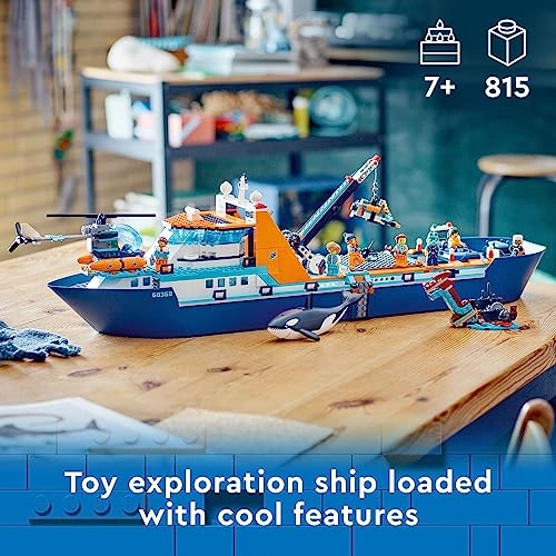 City Arctic Explorer Ship (60368) - Helicopter 7 Minifigures