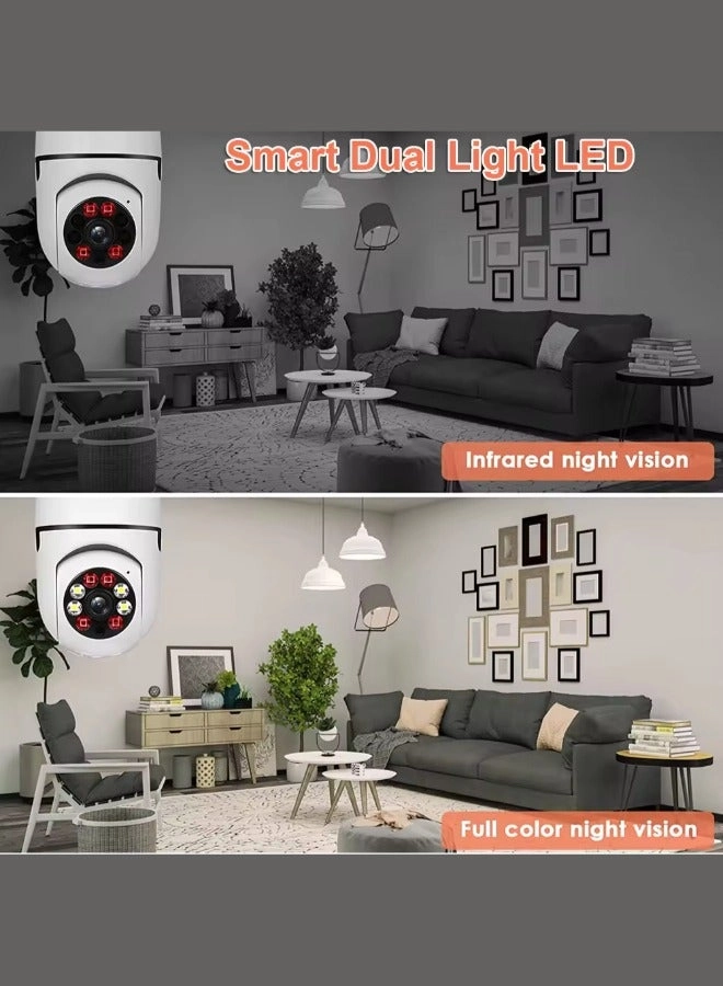 360 Degree Wireless WIFI Light Bulb Security Camera