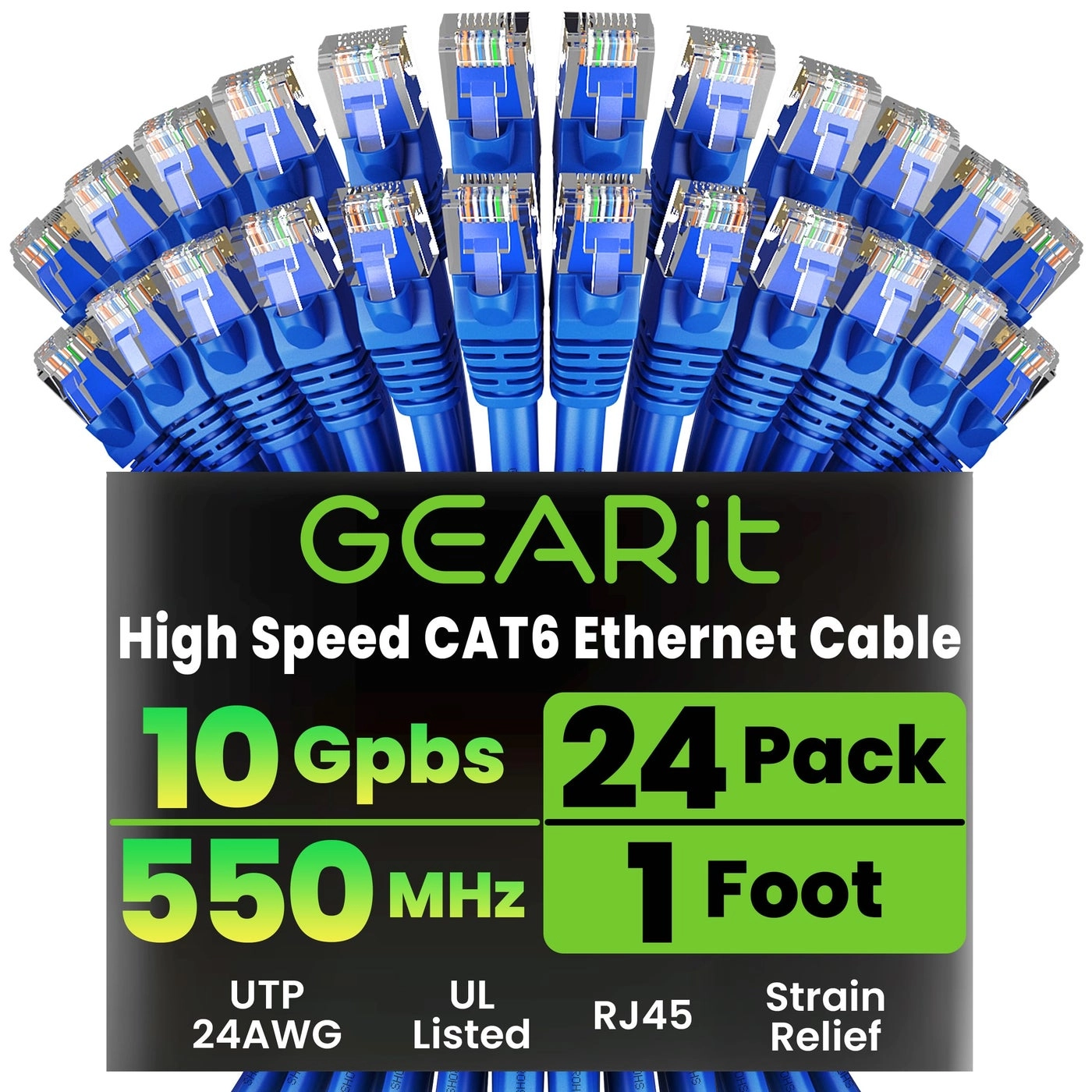 GEARit Cat6 Ethernet Cable - 1 ft