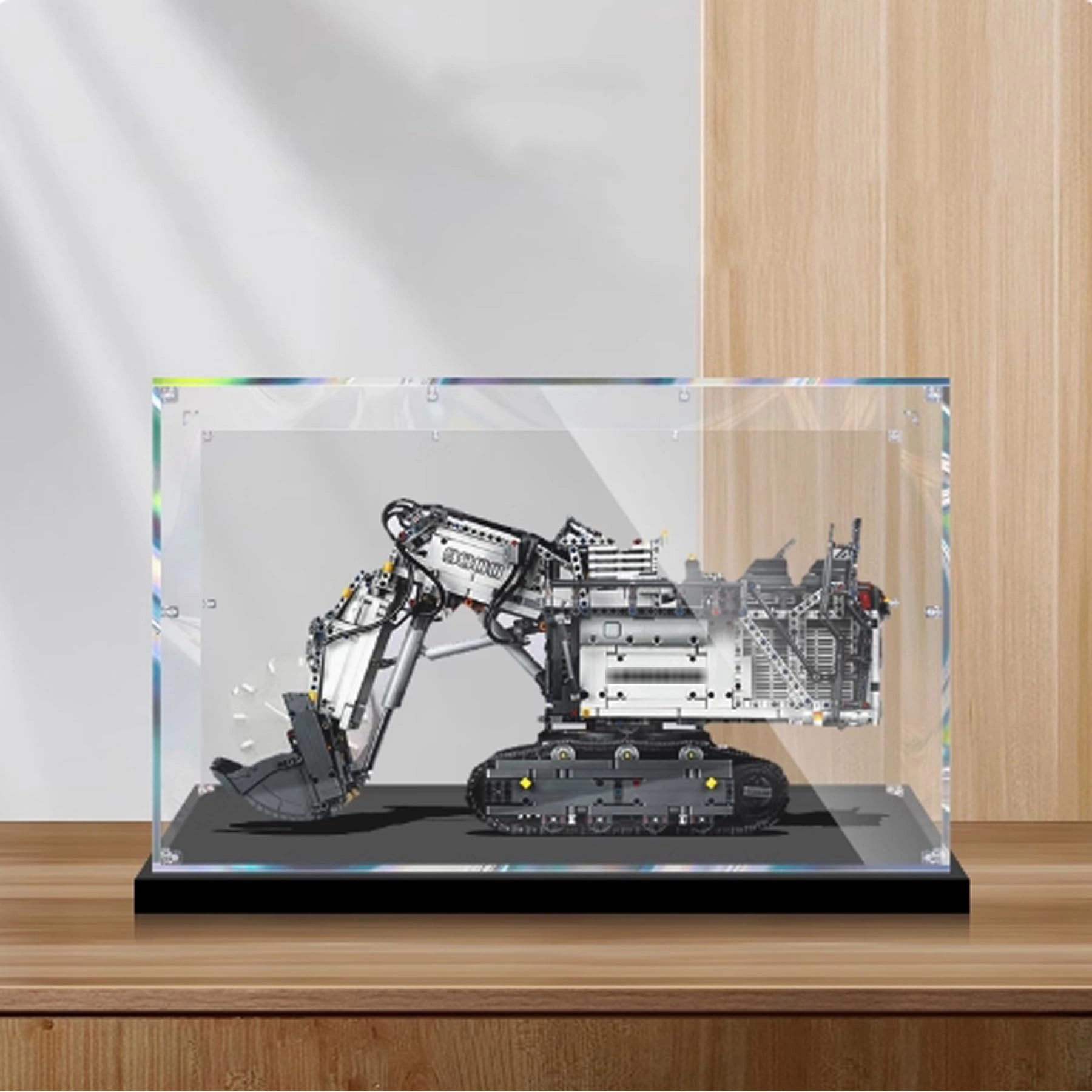 FEIRUBO Acrylic Display Box (42100) - Dustproof Compatible with Lego Excavator