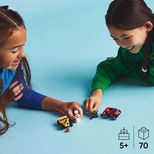 City Pizza vs. Fire Truck Race Car Pack (60458) - Vehicle