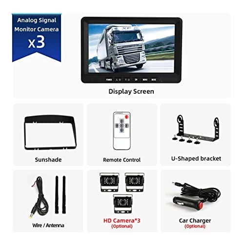 Car Monitor Rear View Backup Camera - Night vision Wireless 1080P