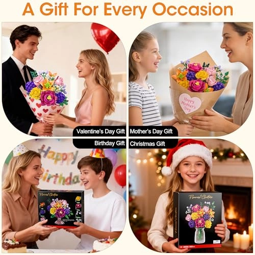 Flower Building Blocks Set - 933 pcs