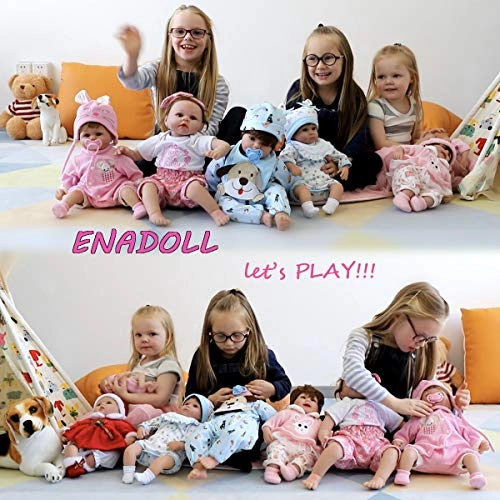 Reborn Baby Doll - 16 inch Vinyl Silicone girl Ages 3+ Gift Set