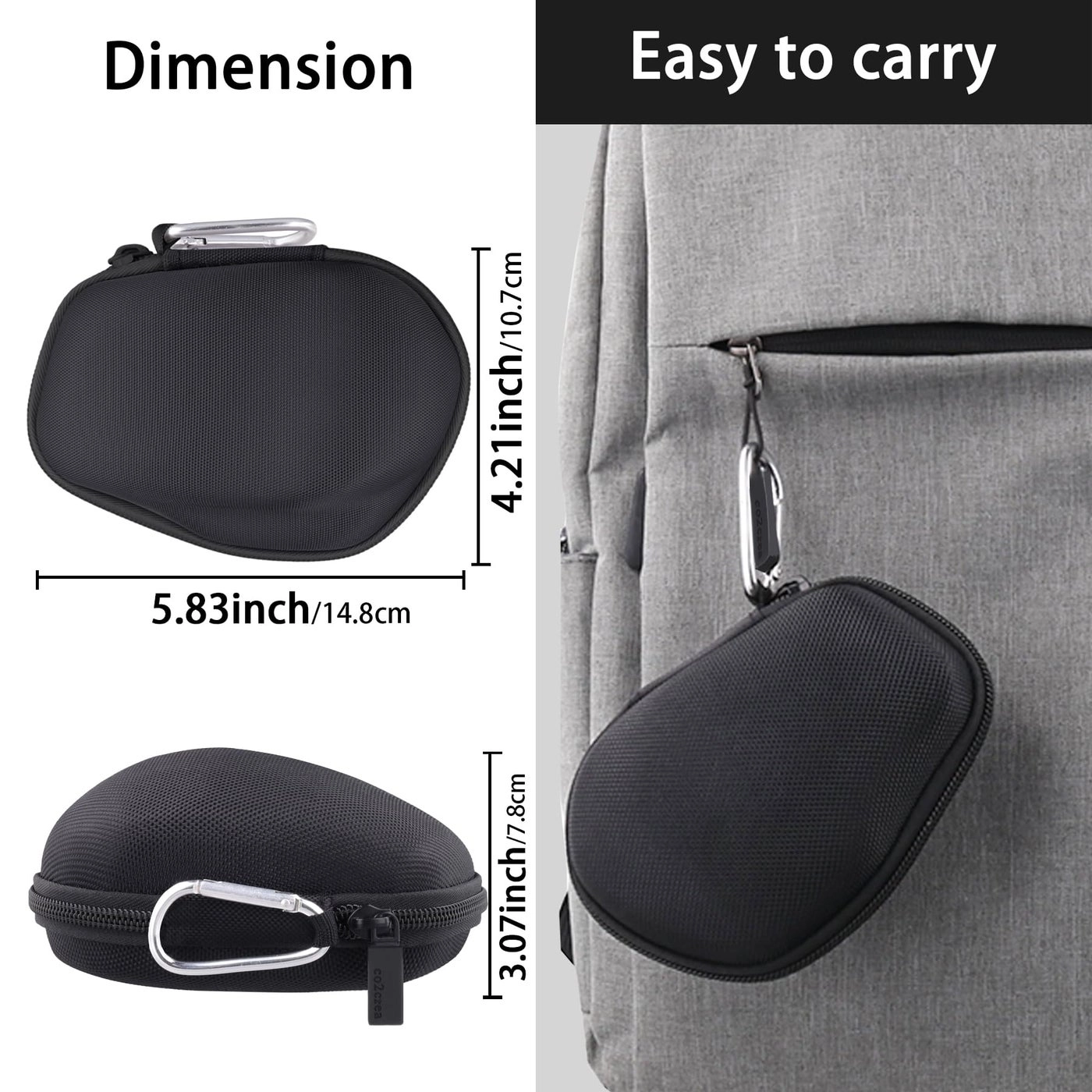 Hard Travel Case for Logitech MX Master 4 / Master 3 / Master 3S - Bluetooth