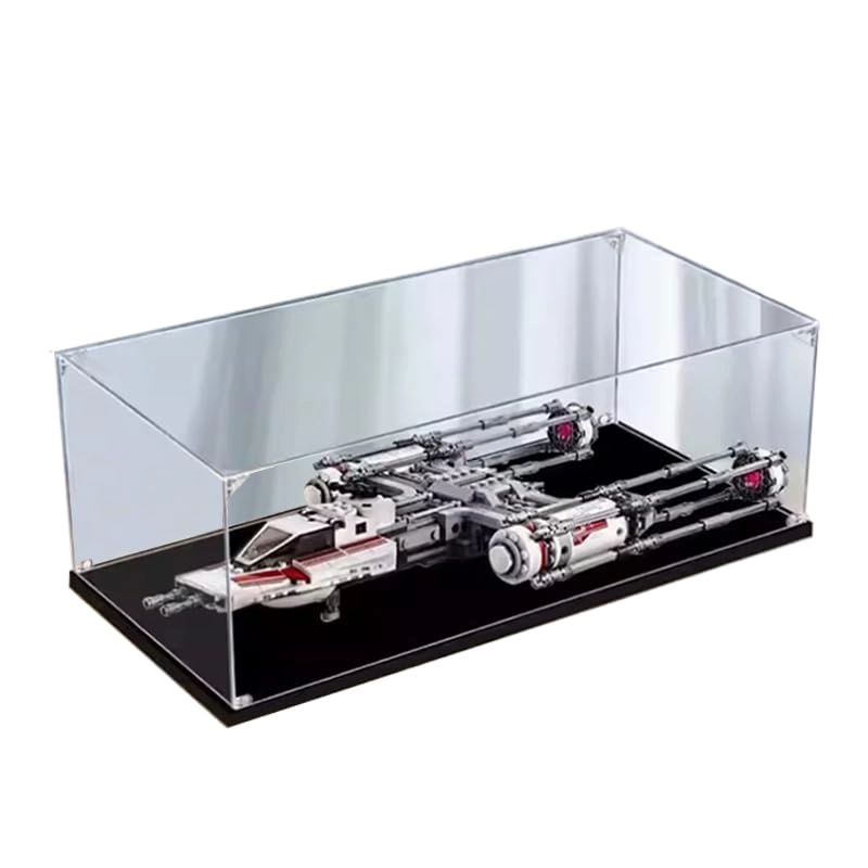 HCAEIOFJ Clear Acrylic Display Case (75249) - The Rise of Skywalker Resistance Y-Wing Starfighter Lego SW