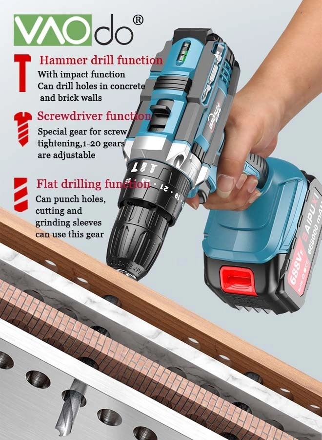 Cordless Drill - 24V 2 piece(s) 25+1 Torque Settings