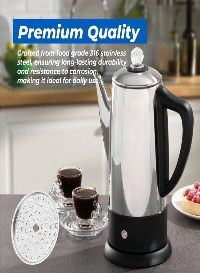 Percolator Basket Lid Cover - 3.8" Diameter Stainless Steel