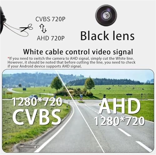 Rear View Camera Fisheye - Night vision Wired 1080P