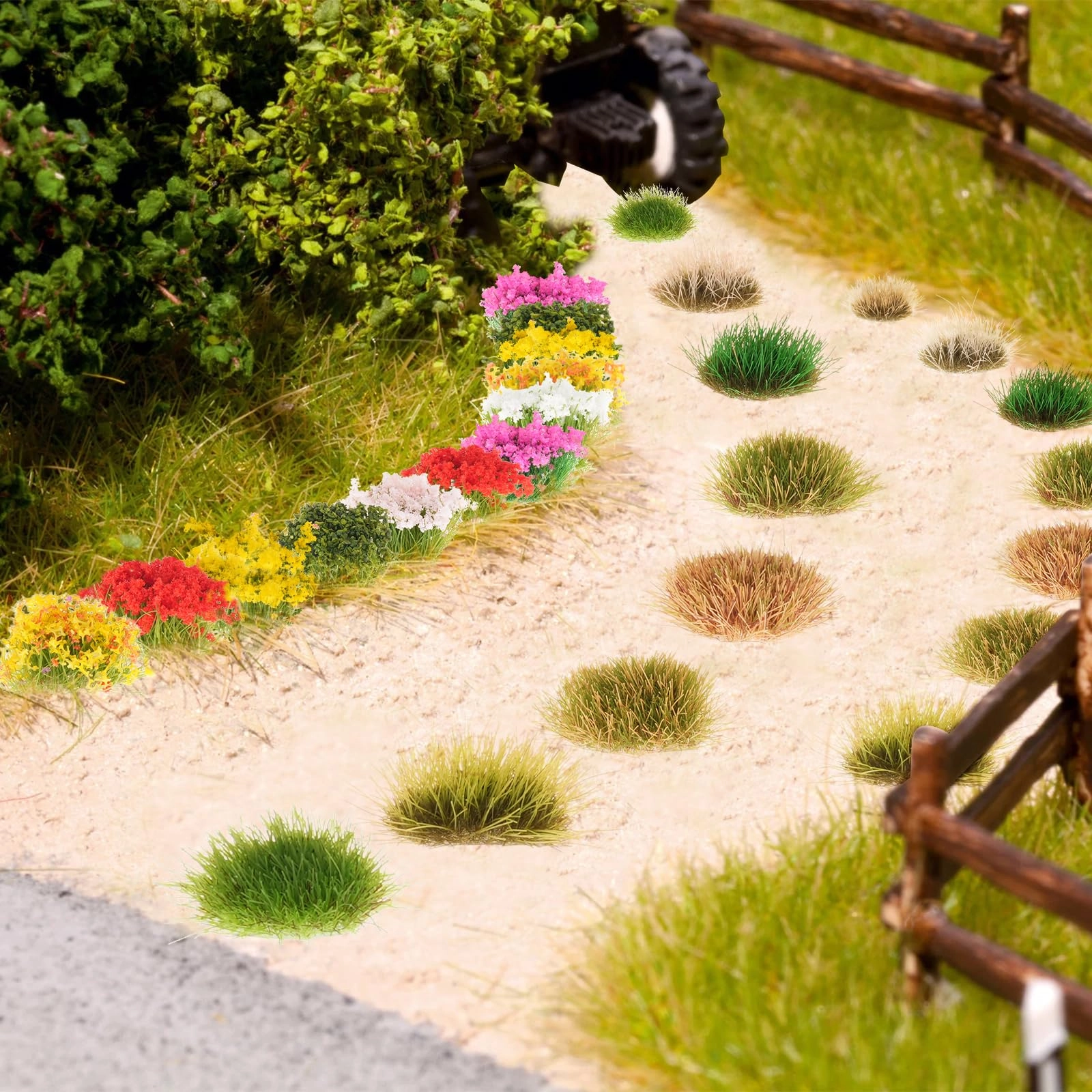 Static Grass Tuft - 129pcs 1:72-1:35