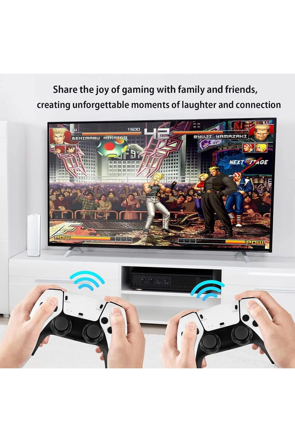 DWH Retro Gaming Console - 1080p HD Plug & Play 2-Player