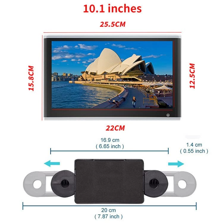 Headrest car monitor - 10.1 inch