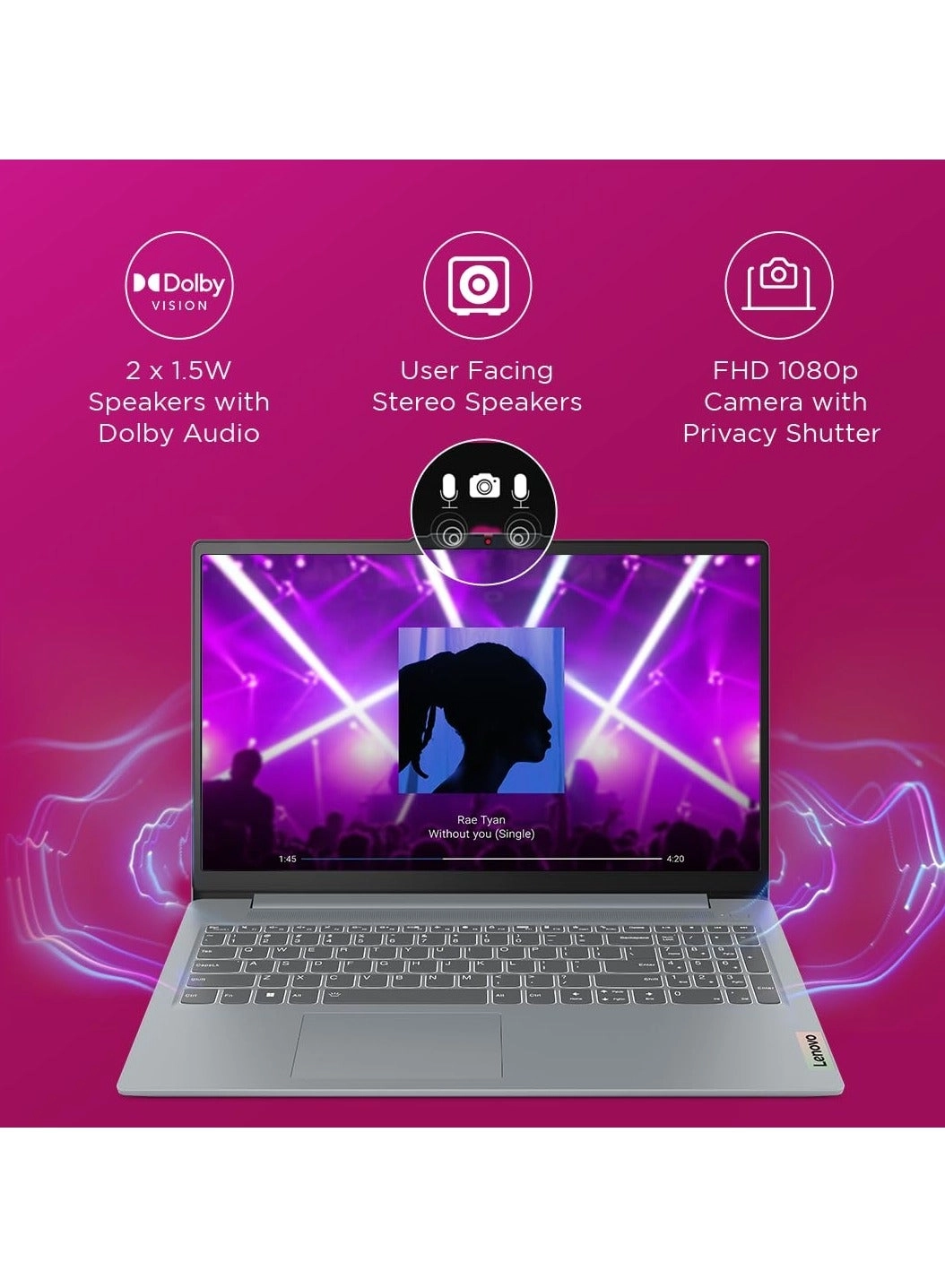 IdeaPad Slim 3i - 15.6'' Core i3-N305 8GB DDR5 256GB SSD