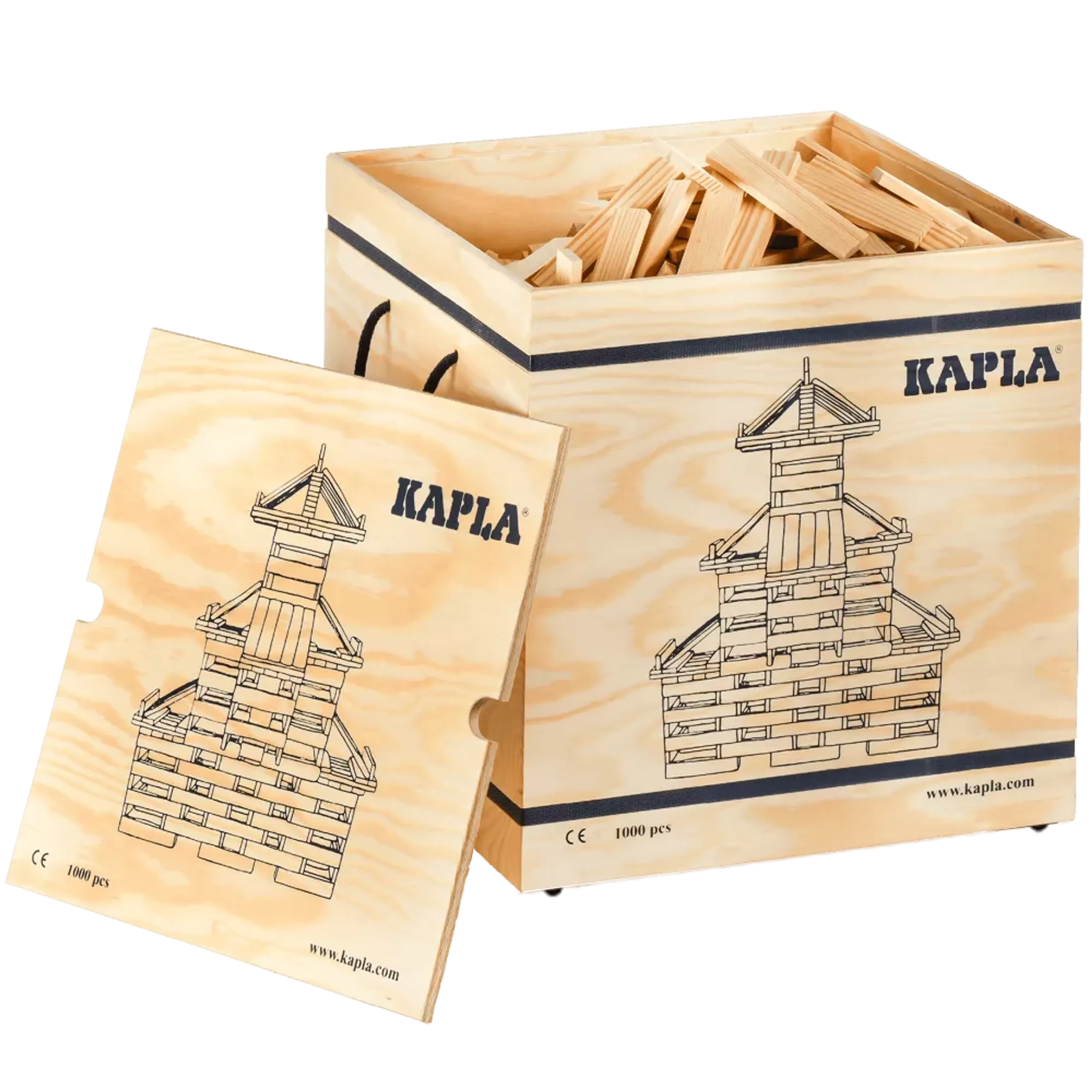Kapla Wooden Box Building Block Set - 1000 pcs