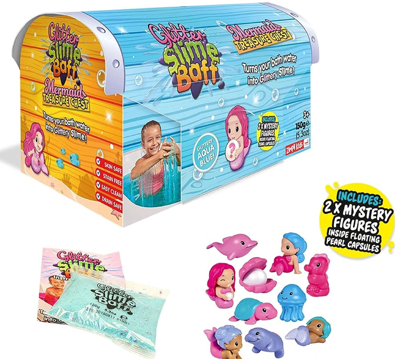 Zimpli Kids Mermaid Treasure Chest Box