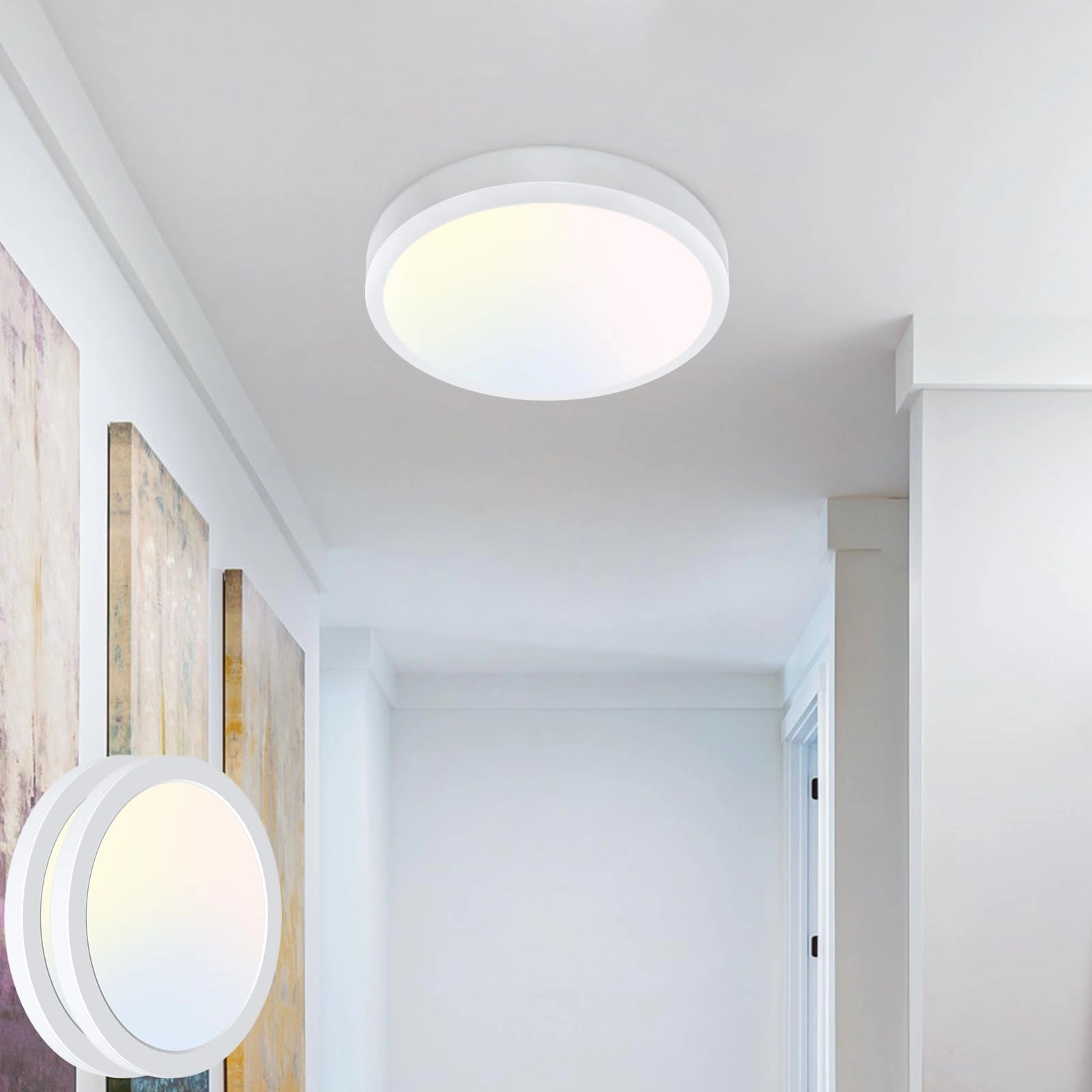 zemty LED Ceiling Light - 3000/4000/6500K Pack